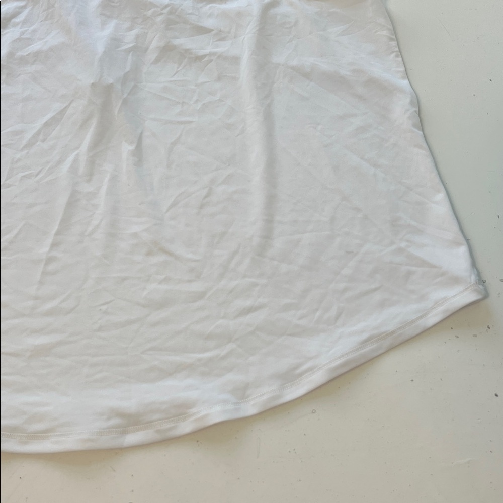 All in Motion Large White Racerback Regular Fit Standard Length Sprint Tank Top - Picture 3 of 6